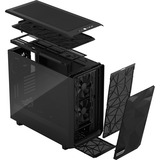 Fractal Design Meshify 2 Light Tempered Glass midi tower behuizing Zwart | 2x USB-A | 1x USB-C | Window