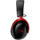 HyperX Cloud III Wireless  over-ear gaming headset Zwart/rood, PC, PlayStation 4, PlayStation 5