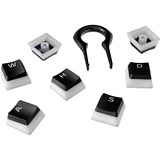 HyperX Pudding Keycaps Full Key Set (Black PBT) Wit/transparant