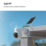 Imou Cell PT met zonnepaneel beveiligingscamera Wit, 100% Draadloos