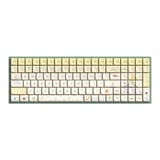 Iqunix F97 Floral Date RGB mechanisch gaming toetsenbord Groen, US lay-out (QWERTY), Gateron Red, 96%, RGB leds, Hot-swappable, PBT, 2.4GHz | Bluetooth 5.1 | USB-C