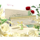 Iqunix F97 Floral Date RGB mechanisch gaming toetsenbord Groen, US lay-out (QWERTY), Gateron Red, 96%, RGB leds, Hot-swappable, PBT, 2.4GHz | Bluetooth 5.1 | USB-C