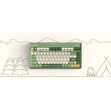Iqunix OG80 Camping Wireless Mechanical Keyboard Groen, US lay-out (QWERTY), IQUNIX Moonstone Turbo, 80% (TKL)	, RGB leds, Hot-swappable, PBT, 2.4GHz | Bluetooth 5.1 | USB-C