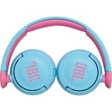 JBL JR310BT on-ear hoofdtelefoon Blauw/roze, Bluetooth