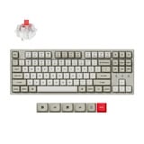 Keychron C1 Pro-M1 RGB mechanisch toetsenbord Grijs, US lay-out (QWERTY), Keychron Super Red, 80% (TKL)	, RGB leds, OSA Double-Shot PBT, hot swap, 8000 Hz