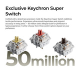 Keychron C1 Pro-M1 RGB mechanisch toetsenbord Grijs, US lay-out (QWERTY), Keychron Super Red, 80% (TKL)	, RGB leds, OSA Double-Shot PBT, hot swap, 8000 Hz