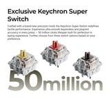Keychron C1 Pro-M1, toetsenbord Grijs, US lay-out, Keychron Super Red, 80% TKL, RGB leds, OSA Double-Shot PBT, hot swap, 8000 Hz