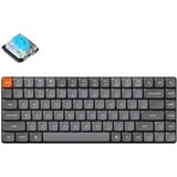 Keychron K3 Max-H2, toetsenbord Zwart, US lay-out, Gateron Low Profile 2.0 Mechanical Blue, RGB leds, 75%, Double-shot PBT, hot swap, 2.4GHz | Bluetooth 5.1 | USB-C