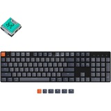 Keychron K5SE-D5, toetsenbord Zwart/grijs, US lay-out, Keychron Low Profile Optical Mint, white leds, ABS, Bluetooth 5.1, hot swap