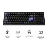 Keychron Q5 HE 8K Magnetic Switch Keyboard Zwart, US lay-out (QWERTY), Keychron Ultra-Fast Lime, 96%, RGB leds, OSA double-shot PBT, hot swap, Knob