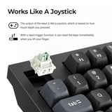 Keychron Q5 HE 8K Magnetic Switch Keyboard Zwart, US lay-out (QWERTY), Keychron Ultra-Fast Lime, 96%, RGB leds, OSA double-shot PBT, hot swap, Knob