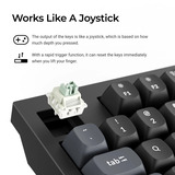 Keychron Q5 HE 8K Magnetic Switch Keyboard, toetsenbord Zwart, US lay-out, Keychron Ultra-Fast Lime, RGB leds, 96%, OSA double-shot PBT, hot swap, Knob