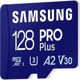 SAMSUNG PRO Plus 128 GB microSDXC (2023) geheugenkaart Blauw, UHS-I U3, Class 10, V30, A2