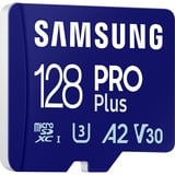 Samsung PRO Plus 128 GB microSDXC (2023) geheugenkaart Blauw, UHS-I U3, Class 10, V30, A2