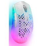 SteelSeries Aerox 3 Wireless Ghost 2022 gaming muis Transparant, 100 - 18.000 dpi, RGB leds