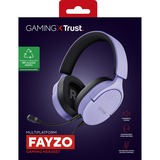 Trust GXT 489P Fayzo Multiplatform  over-ear gaming headset Paars