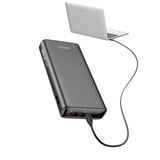 VEGER T100 powerbank 20.000 mAh Zwart