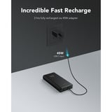 VEGER T100 powerbank 20.000 mAh Zwart