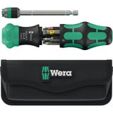 Wera Kraftform Kompakt 26 RA-R met etui, 6‑delig bitset Zwart/groen