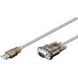 goobay USB-A > seriële RS232 converter kabel Transparant, 1,5 meter