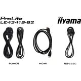 iiyama ProLite LE4341S-B2 42.5" Public Display Zwart, VGA, HDMI, Audio