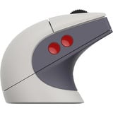8BitDo Retro R8 Mouse - N Edition Grijs/rood, 50 - 26000 DPI, Bluetooth / USB-C / 2.4 GHz