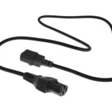 ACT Connectivity Netsnoer C14 - C15 zwart 2 m kabel Zwart