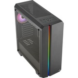 Aerocool Genesis ARGB (A-BK-v2) Tower-behuizing Zwart | USB 3.0 | Window-Kit