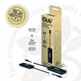 Club 3D USB-C 4-poorts 10G-datahub met PD3.0 usb-hub Zwart