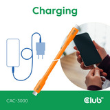 Club 3D USB C kabel, 2 meter Oranje