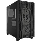 Corsair 3000D RGB AIRFLOW midi tower behuizing Zwart | 2x USB-A | RGB | Tempered Glass