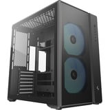 DeepCool CG590 MESH 2F midi tower behuizing Zwart | 2x USB-A | 1x USB-C | RGB | Window