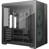 DeepCool CG590 MESH 2F midi tower behuizing Zwart | 2x USB-A | 1x USB-C | RGB | Window