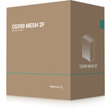 DeepCool CG590 MESH 2F midi tower behuizing Zwart | 2x USB-A | 1x USB-C | RGB | Window