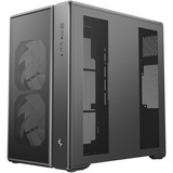 DeepCool CG590 MESH 2F midi tower behuizing Zwart | 2x USB-A | 1x USB-C | RGB | Window