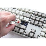 Ducky Origin Vintage mechanisch toetsenbord Grijs, US lay-out (QWERTY), Cherry MX Speed Silver, 100%, hot swap, PBT Double-Shot Keycaps
