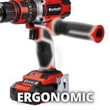 EINHELL TE-CD 18/48 Li-i (2x2.0Ah) klopboormachine klopboorschroevendraaier Zwart, Koffer, oplader en 2 accu's inbegrepen