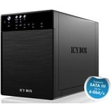 ICY BOX IB-3640SU3 externe behuizing Zwart