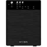 ICY BOX IB-3640SU3 externe behuizing Zwart