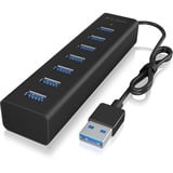 ICY BOX IB-HUB1700-U3 usb-hub Zwart