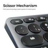 Keychron B5 Pro-K8 toetsenbord Wit, US lay-out (QWERTY), Scissor switches, 100%, ABS keycaps, 2.4 GHz / Bluetooth / USB