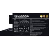 Lian Li EDGE GOLD 1200 modulaire 1200 watt voeding  Zwart, 1x 12V-2x6, 4x PCIe, 4x USB-header hub