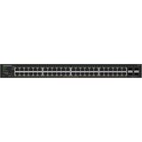Netgear Netgear S350 48P GE POE+ SMART SWITCH Zwart