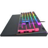 SilentiumPC GK650K Omnis Kailh Brown RGB Pudding Edition, gaming toetsenbord Zwart, US lay-out, Kailh Brown