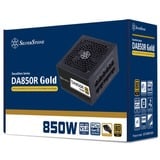 SilverStone SST-DA850R-GMA, 850 Watt voeding  Zwart, 1x 12VHPWR, 4x PCIe, Kabel-Management