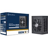 SilverStone SST-EX850R-PM 850W voeding  Zwart, Kabelmanagement, 2x PCIe, 1x 12VHPWR