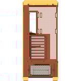 Thermaltake View 600 TG Butter Caramel big tower behuizing Geel | 2x USB-A | 1x USB-C | Tempered Glass