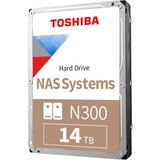 Toshiba N300 14 TB harde schijf SATA/600, 24/7, Retail