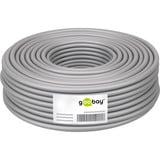 goobay Cat.6a netwerkkabel Grijs, 50 meter, S/FTP, RJ-45, Ruwe kabel