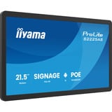 iiyama ProLite S2225AS-B1P 21.5" Public Display Zwart (mat), USB-C, Audio, WiFi, LAN, Android